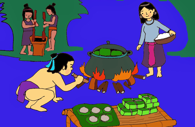 Ý nghĩa của bánh chưng, bánh dày trong ngày Giỗ tổ